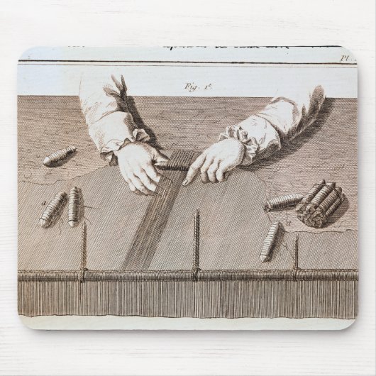 GobelinsのタペストリーのBasse-Lisseの技術 マウスパッド (正面)