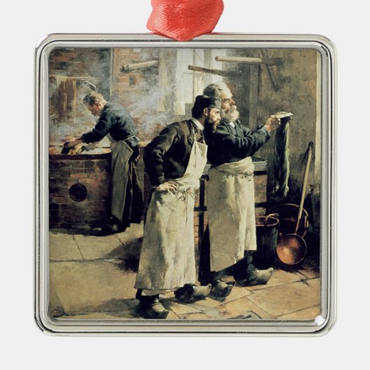 Gobelinsの染まる研修会、19世紀 メタルオーナメント (正面)