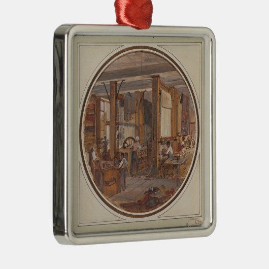 Gobelinsの研修会1840年 メタルオーナメント (右)