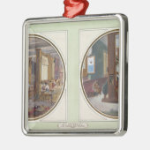 Gobelinsの研修会1840年 メタルオーナメント (左)