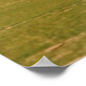 Gobi砂漠の未舗装の道路で4X4車両 ポスター (角)