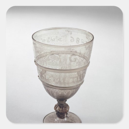Goblet by Jacopo Verzelini, 1586 スクエアシール (正面)