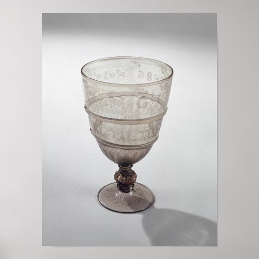 Goblet by Jacopo Verzelini, 1586 ポスター (正面)