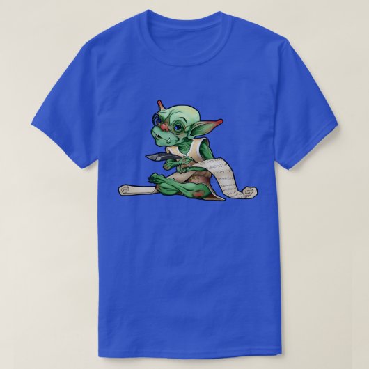 Goblinスクライビングと眼鏡のTシャツ Tシャツ (デザイン正面)