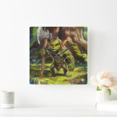 Goblin guardian of the forest. スクエア壁時計 (ホーム)