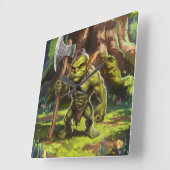 Goblin guardian of the forest. スクエア壁時計 (傾斜)