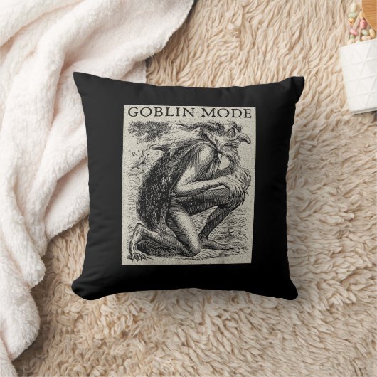 Goblin Mode Goblincore Fairycore Medieval Grunge クッション (ブランケット)
