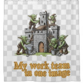 Goblin team curtain シャワーカーテン (正面)