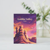 Goblin Valley Utah ポストカード (スタンド正面)