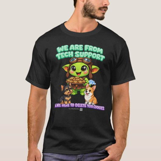 Goblinantics™: Pipのクッキー削除サービス Tシャツ (正面)