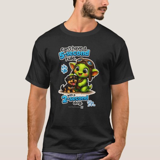 Goblinantics™ Pip™ & The Two‑Second Pup - Tシャツ (正面)