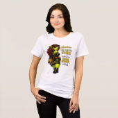 Goblinantics™ — Saffron™: Life Bites トライブレンドTシャツ (正面全面)
