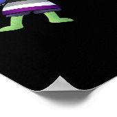 Goblincore Asexual Pride Goblin Classic ポスター (角)