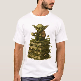 Goblincore Bookworm Mushroom Fantasy Tシャツ