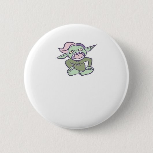 Goblincore Fart Goblin Classic 缶バッジ (正面)