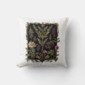Goblincore Victorian Witch Herbs Classic クッション (正面)