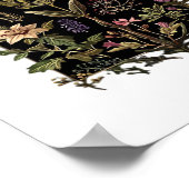 Goblincore Victorian Witch Herbs Classic ポスター (角)