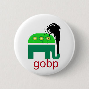 GOBP Gop共和党BPの石油流出英国石油(BP) 缶バッジ