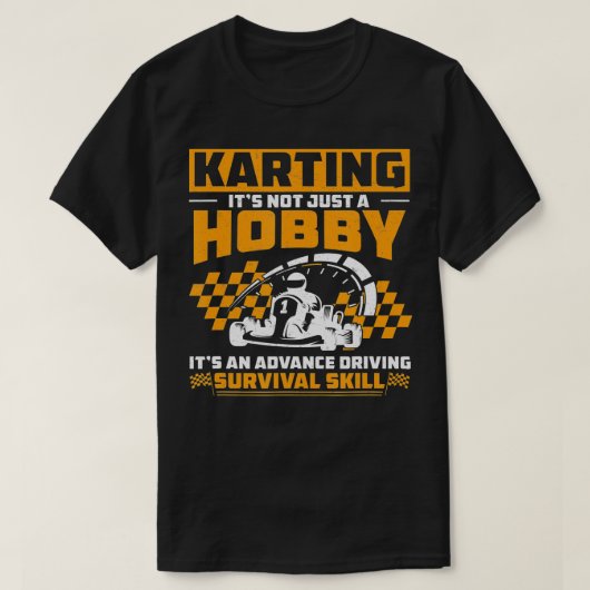 GoCartカーおもしろいルのためのカルティンGoKartレーシングユーモア Tシャツ (デザイン正面)