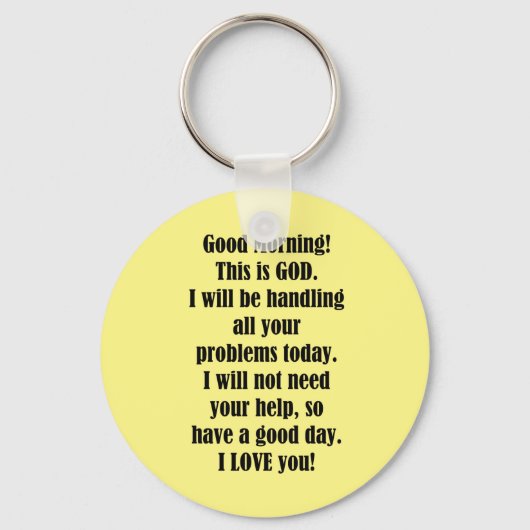 GODからのおはよう キーホルダー (正面)
