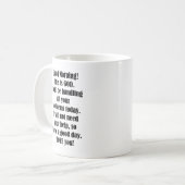 GODからのおはよう コーヒーマグカップ (正面左)