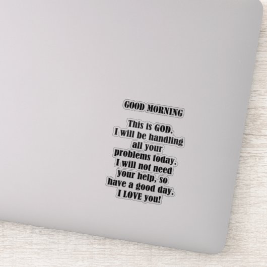 GODからのおはよう シール (詳細)