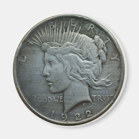 GODで私たちは信頼する – 1922のコイン マグネット (正面)