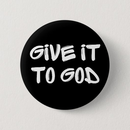 GODにすべてお任せ BUTTON 缶バッジ (正面)