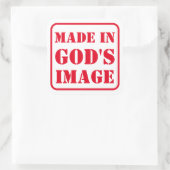 GODのイメージで作成 スクエアシール (バッグ)