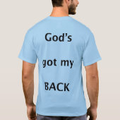 Godは私の背部を得ました Tシャツ (裏面)