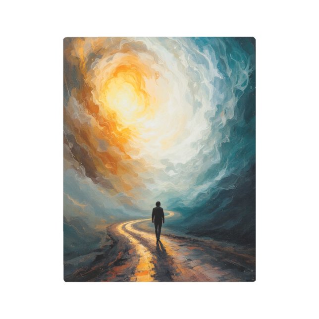 GODへの信頼 メタルプリント (正面)