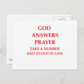 GOD応答祈りの言葉 ポストカード (正面/裏面)