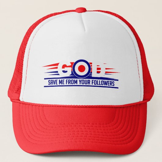 GOD 救 ME hat – 色を選択 キャップ (正面)