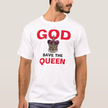 GOD 救 THE QUEEN – エリザベス女王Tシャツ