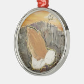 God Answers祈りの言葉 メタルオーナメント (左)