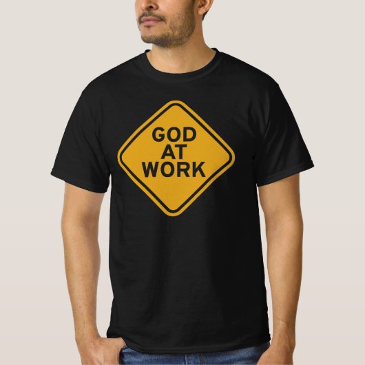 God at Work – Faith, Strength and Purpose Tシャツ (正面)