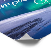 God Bible Verse Posterで不可能なことは何もない ポスター (角)