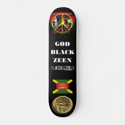 GOD BLACK ZEEN スケートボード (正面)