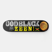 GOD BLACK ZEEN スケートボード (横)