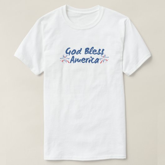 God Blessアメリカシャツ Tシャツ (デザイン正面)