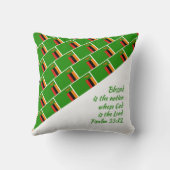 GOD BLESSザンビアカスタム聖なる書物、 経典 クッション (裏面)