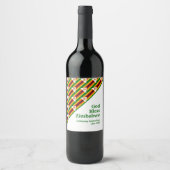 GOD BLESSジンバブエのカスタマイズ可能 ワインラベル (正面)