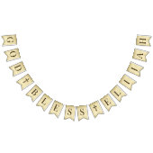 God Bless 6 Letters 2 Crosses Parchment Religious  バンティングフラッグ (全)