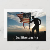 God Bless Americaポストカード ポストカード (正面/裏面)