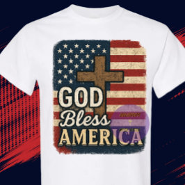GOD Bless America - キリスト教 Tシャツ