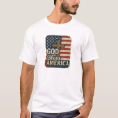 GOD Bless America - キリスト教 Tシャツ (正面)