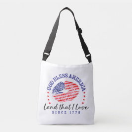 God Bless America -ショルダーバッグ兼トートバッグ クロスボディバッグ