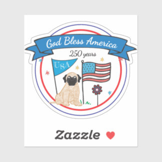 GOD Bless America  シール