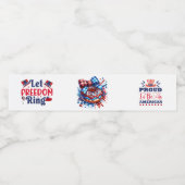 God Bless America ペットボトルラベル (シングルラベル)