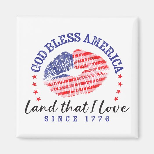 God Bless America - マグネット (正面)